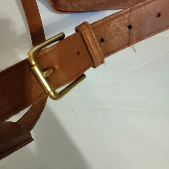 VINTAGE COACH TANNED COWHIDE LEATHER LAP-TOP BRIEFCASE /BUSINESS SHOULDER BAG - Picture 8 of 13